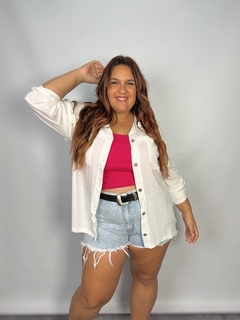 Camisa con botones de coco ❤ - Qué Barbara! - TALLES REALES