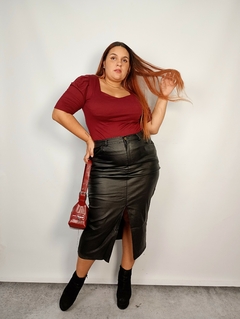 Pollera NEGRA -engomada- ♥ - - comprar online