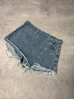 Short pollera de jean azul nevada -rigida- ♥ PRODUCTO SIN CAMBIO ♥ en internet