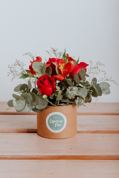 Mini flower box rojo