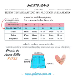 Shorts Jeans Riffle R4782 - comprar online