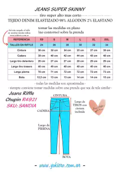 Jeans Riffle Chupin R4921 - comprar online