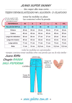 Jeans Riffle Chupin R4864 - comprar online