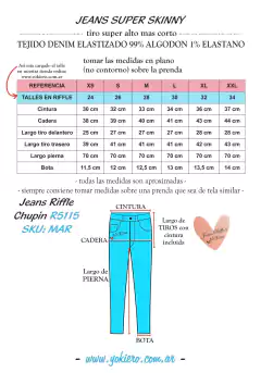 Jeans Riffle Chupin R5115 - comprar online