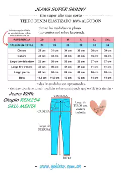 Jeans Riffle Chupin REM254 - comprar online