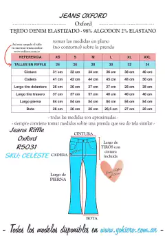 Jeans Riffle Oxford Largo R5031 - comprar online