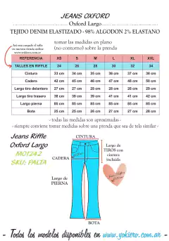 Jeans Riffle Oxford Largo M01242 - comprar online