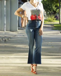 Jeans Riffle Oxford Cropped M01233 - Yo Kiero