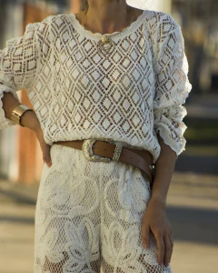 Sweater ZANA Blanco - tienda online
