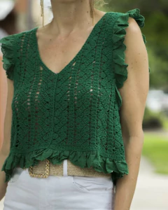 Blusa Musculosa CIANO Verde [S|M] - Yo Kiero