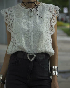 Blusa LIRIA Blanca - tienda online