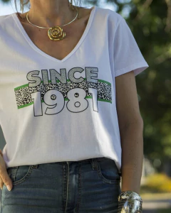 Remera SINCE 1981 Blanca