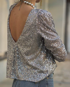 Blusa CASILDA Plata en internet