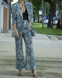 Pantalon BAGNI Snake Gris - Yo Kiero