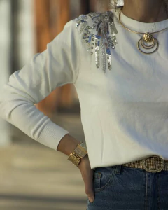 Sweater MONTANA Blanco - Yo Kiero