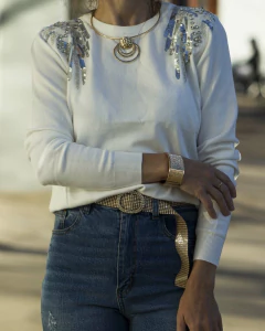 Sweater MONTANA Blanco - comprar online