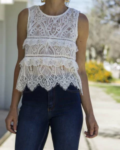 Blusa AMELIA Blanca en internet