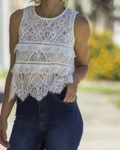 Blusa AMELIA Blanca - Yo Kiero