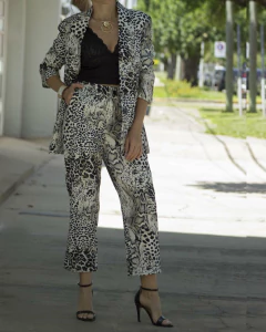 Blazer BISFURY LEOMIX Print - tienda online