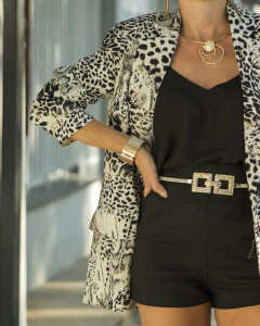 Blazer BISFURY LEOMIX Print - tienda online