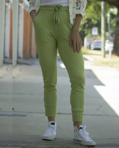 Babucha NELL Verde Lisa Con Puño en internet