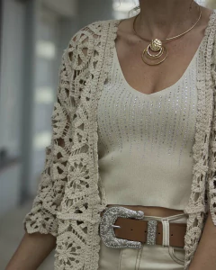 Top Musculosa MADISON Beige - comprar online