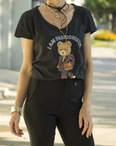 Remera FASHIONISTA Negra