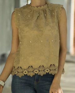 Blusa ZAMA Camel - comprar online