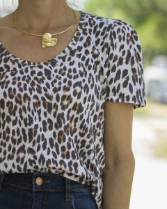 Remera Básica BELEN Leopardo - Yo Kiero