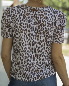Remera Básica BELEN Leopardo - tienda online