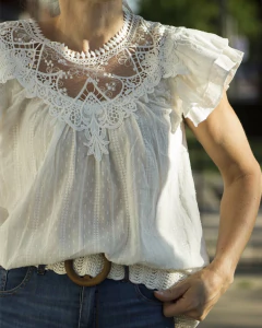 Blusa MIZEL Blanca - Yo Kiero