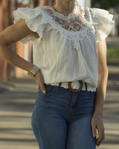 Blusa MIZEL Blanca - comprar online
