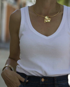 Remera Musculosa REX Blanca - comprar online