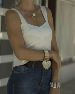 Remera Top BUCAREST Blanca - tienda online