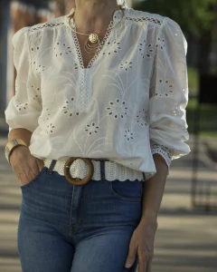 Blusa MARGARET Blanca - Yo Kiero
