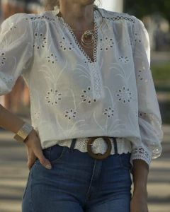 Blusa MARGARET Blanca - comprar online