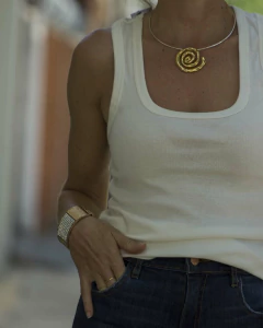 Remera Musculosa CINDY Beige - comprar online