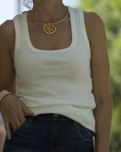 Remera Musculosa CINDY Beige - comprar online