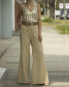 Imagen de Blusa Musculosa CRISEL Dorada