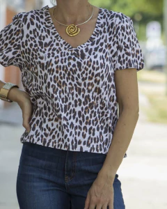 Remera Básica IVES Leopardo en internet