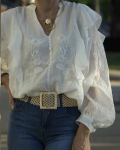 Blusa CASEY Blanca - tienda online