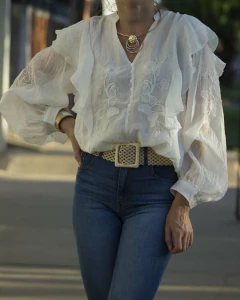 Blusa CASEY Blanca - Yo Kiero