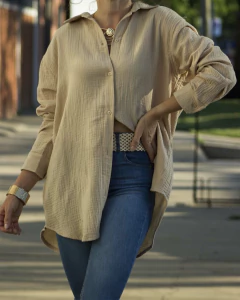 Camisa VOLOS Beige - Yo Kiero