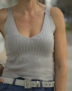 Top Musculosa MADISON Gris - tienda online