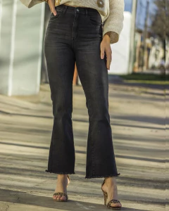 Imagen de Jeans Riffle Oxford Cropped Negro R5140