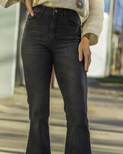 Jeans Riffle Oxford Cropped Negro R5140 - comprar online