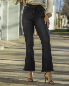 Jeans Riffle Oxford Cropped Negro R5140 - tienda online