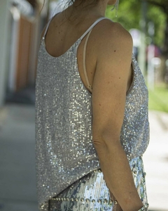 Blusa Musculosa TEN Plata - Yo Kiero