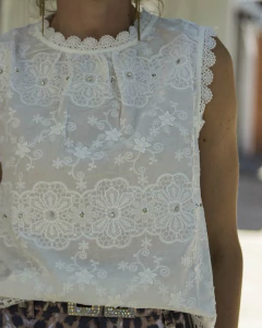 Blusa ZAMA Blanca - Yo Kiero