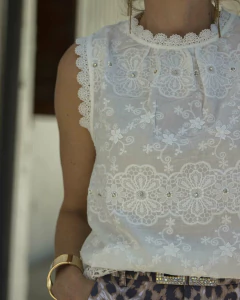 Blusa ZAMA Blanca - tienda online